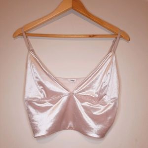 Garage Pink Velvet Cami